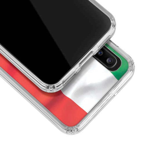 Italy Flag Galaxy A30 Clear Case